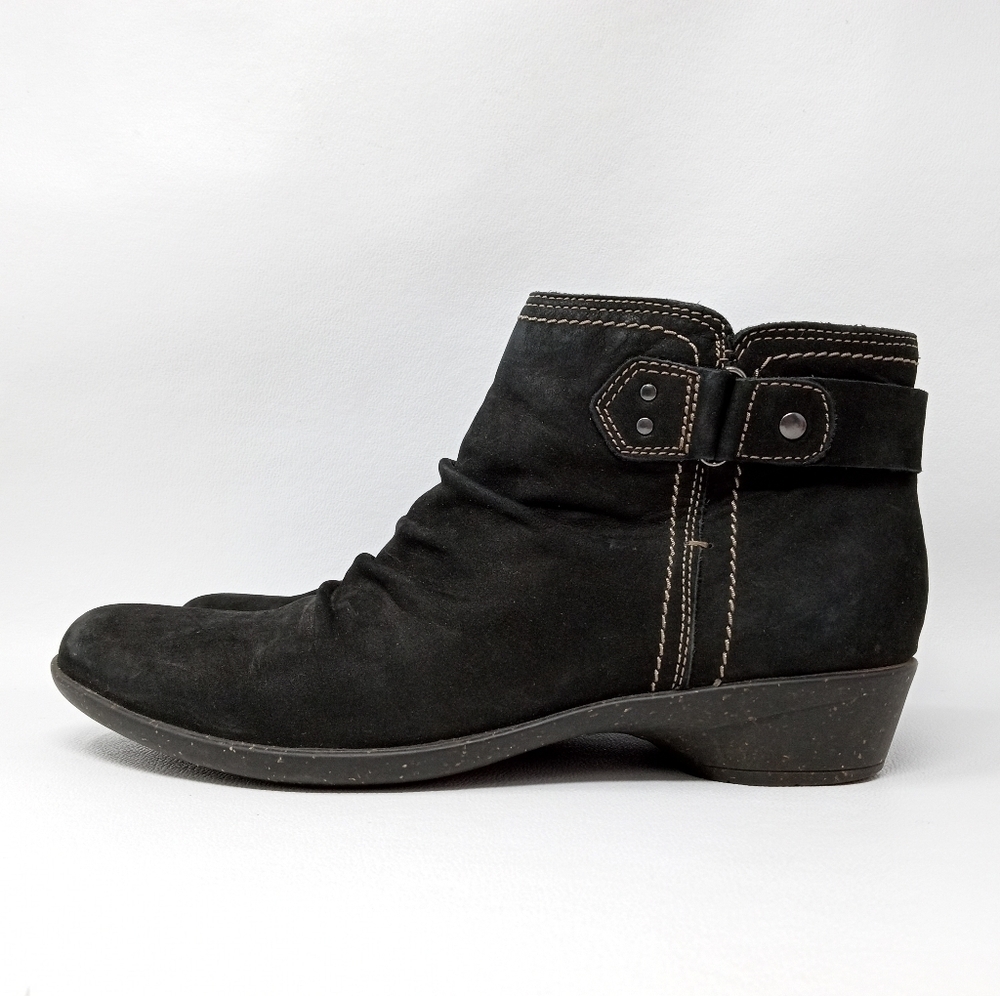 Rockport Black Leather Ankle Boots, Women's size 10 Narrow